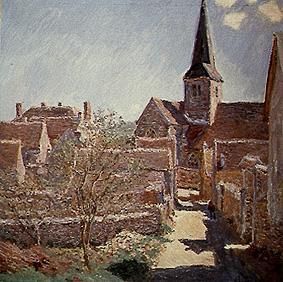 Claude Monet Style on Bennecourt From Claude Monet