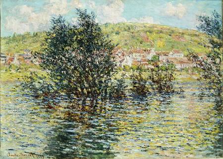 Claude Monet Style on Claude Monet   Vetheuil  View From Lavacourt