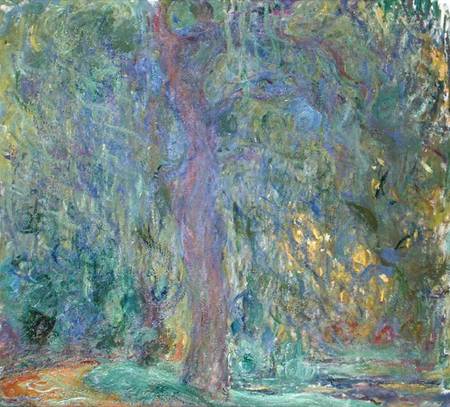 Claude Monet Style on Weeping Willow From Claude Monet