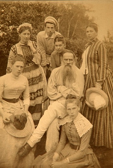 Image: Count Semyon Semyonovich Abamelek-Lazarev - The author Leo Tolstoy with his family in Yasnaya Polyana