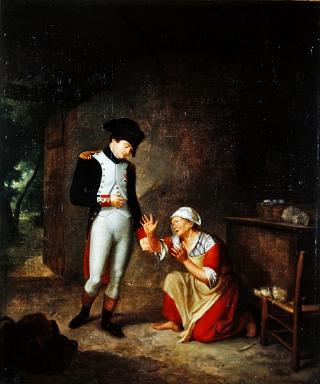 Image: François Leroy de Liancourt - Napoleão visita um camponês nos arredores de Brienne, 04 de agosto