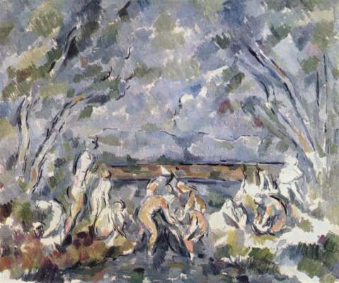 Paul Cezanne Style on Paul C  Zanne   Taking A Bath