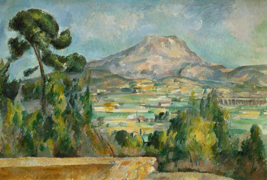 Montagne Sainte-Victoire - oil painting of Paul Cézanne