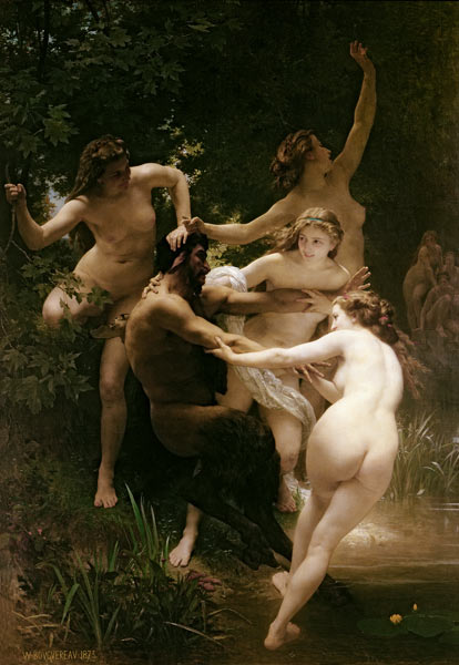 William Adolphe Bouguereau - Nymphs and Satyr