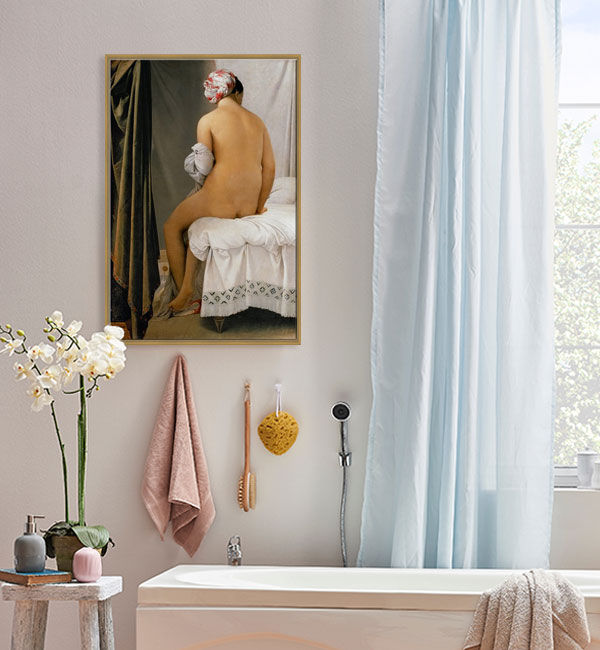 Famous art images for your bathroom