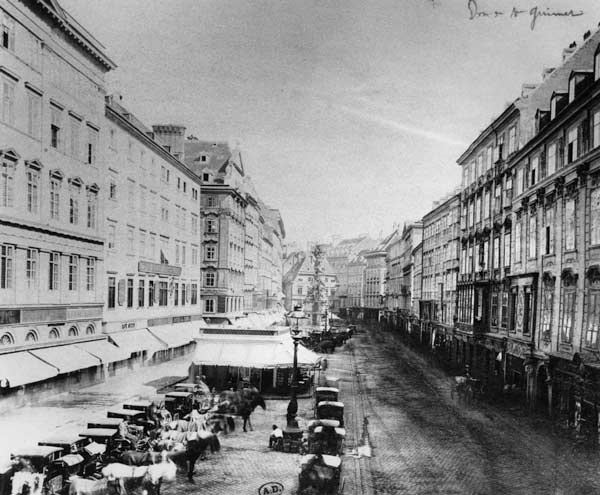 View of the Graben, Vienna, c.1860-80 (b/w photo)  from Austrian Photographer