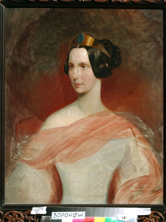 Portrait of Empress Alexandra Fyodorovna (Charlotte of Prussia), Emperor's Nicholas I. wife (1798-18 from Brüllow