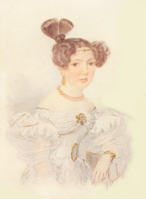 Portrait of Yekaterina Ivanovna Zagryazhskaya (1779-1842) from Brüllow