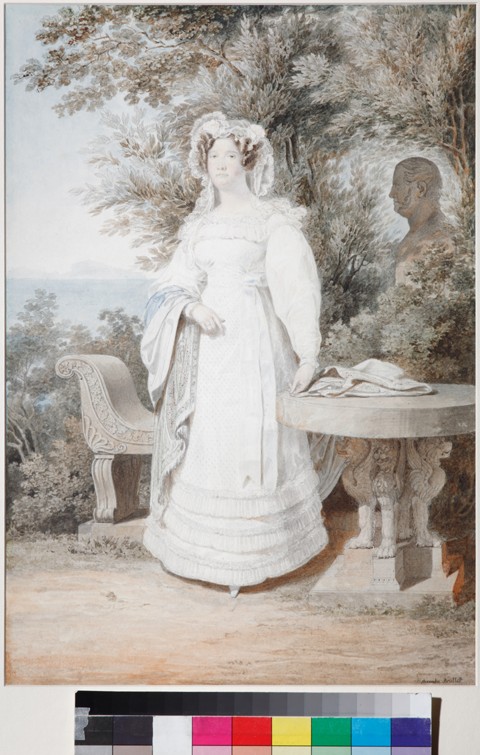 Portrait of María Isabella of Spain (1789-1848), Queen of the Two Sicilies from Brüllow