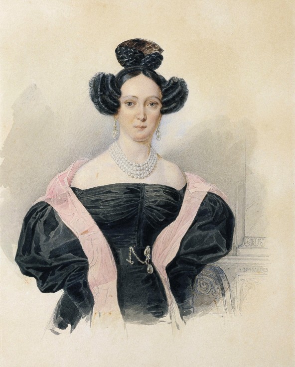 Portrait of M.O. Smirnova from Brüllow