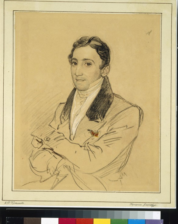 Portrait of the writer Francesco Domenico Guerrazzi (1804-1873) from Brüllow