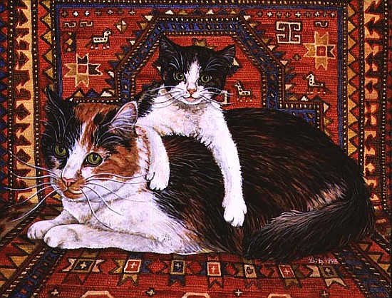 Kit-Cat-Carpet, 1995 (acrylic on panel)  from Ditz 