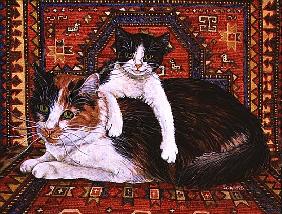 Kit-Cat-Carpet, 1995 (acrylic on panel) 