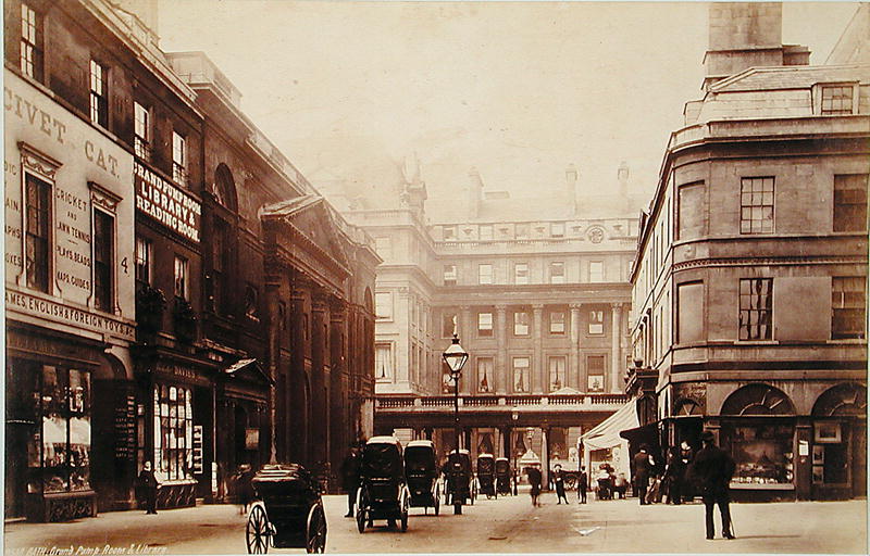 Abbey Square and Pump Rooms, Bath, c.1880 (b/w photo)  from English Photographer