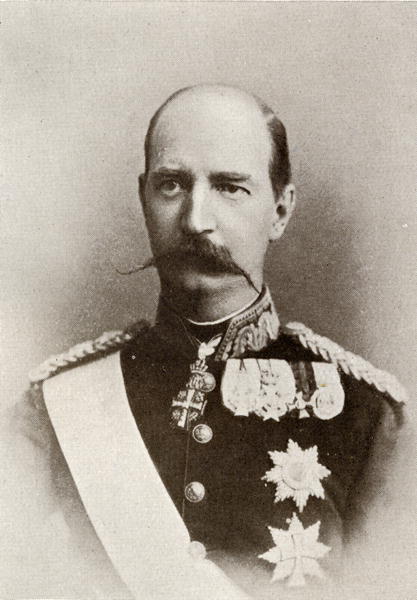 George I, King of Greece, from ''The Year 1912'', published London, 1913 (b/w photo)  from English Photographer