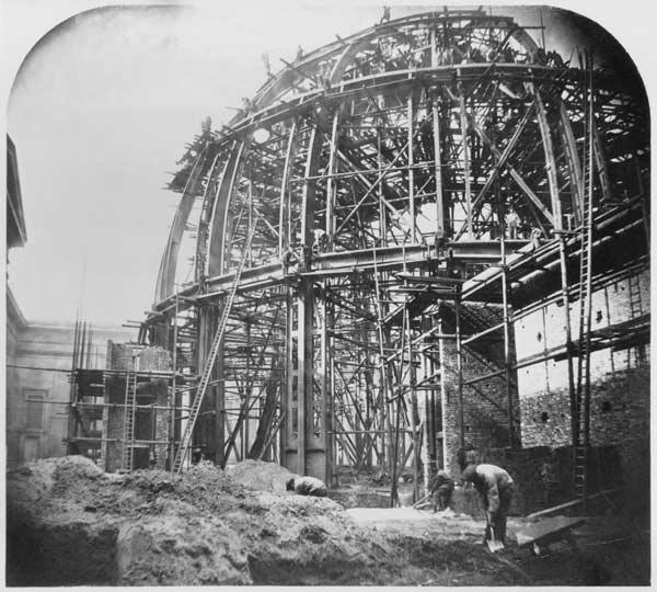 Construction of the British Museum Reading Room, 1854-57
