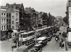 Whitechapel High Street, London, c.1930 (b/w photo) 