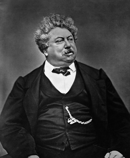 Alexandre Dumas pere (1802-70), from ''Galerie Contemporaine'', c.1874-78 (b/w photo)  from French Photographer