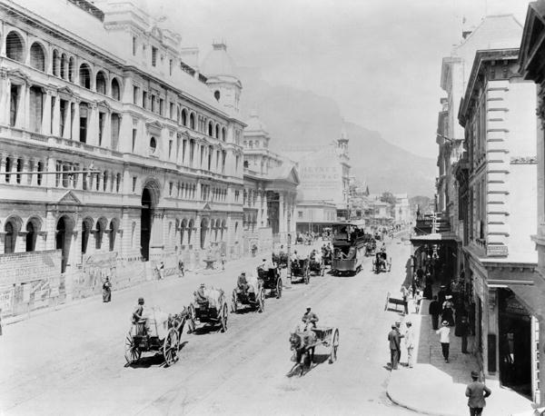 Cape Town: New Adderley Street, c.1914 ( b/w photo)  from French Photographer
