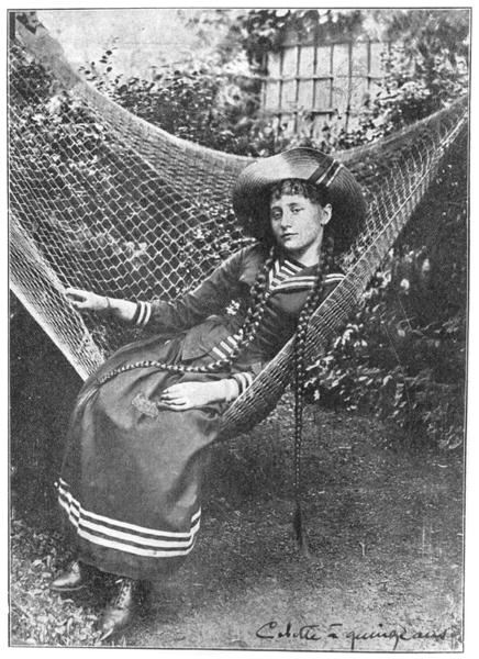 Colette (1873-1954) aged 15, 1888 (b/w photo)  from French Photographer