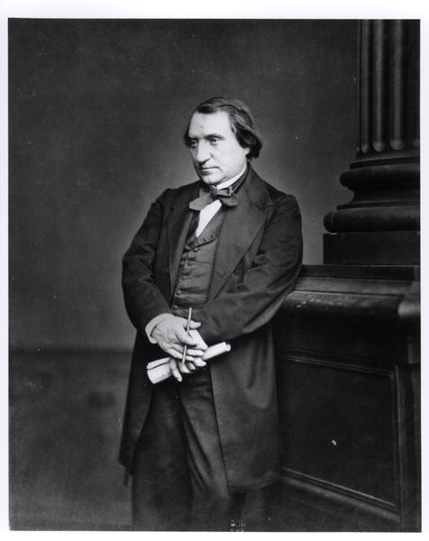Portrait of Ernest Renan (1823-92) 1865 (b/w photo)  from French Photographer