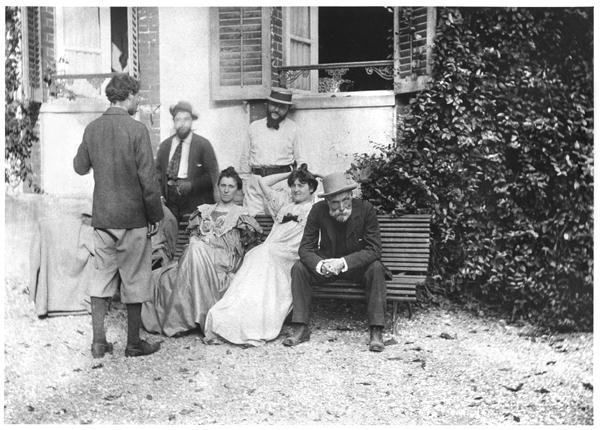 The day after the funeral of Stephane Mallarme (1842-98) September 1898 (b/w photo)  from French Photographer