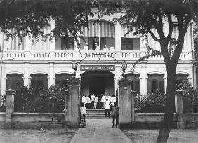 Bank of Indochina at Saigon, c.1900 (b/w photo) 