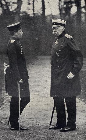 Otto Von Bismarck (1815-1898) German Chancellor and Kaiser Wilhelm II (1859-1941) Emperor of Germany