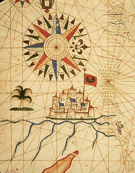 Egypt, the River Nile and Cairo, from a nautical atlas, 1646(detail from 330936) from Italian School