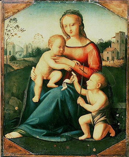 Madonna and Child with St. John the Baptist from Italian School