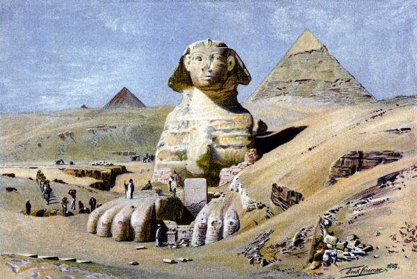 Giza , Pyramids from Körner