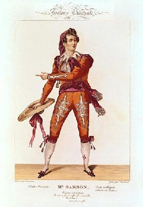Joseph Isidore Samson (1793-1871) in the role of Figaro in ''The Barber of Seville''; engraved by Ch