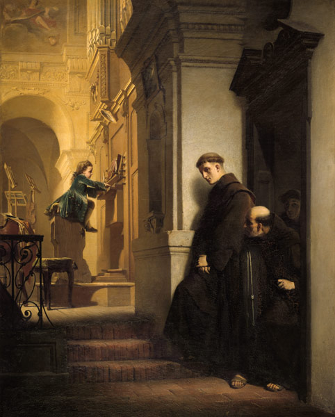 Mozart playing the organ from Lossow