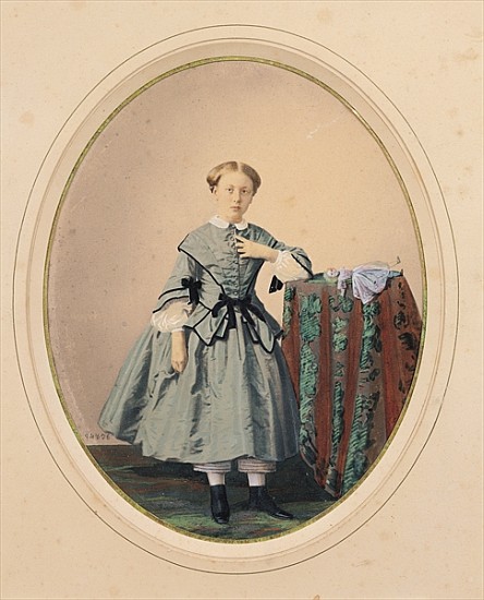 Portrait of Madeleine de Malaret, one of the Petites Filles Modeles of the Countess de Segur (colour from Mayer Freres
