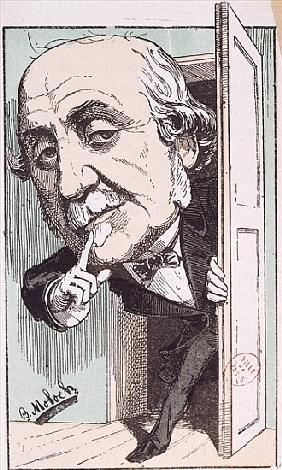 Caricature of Albert, Duc de Broglie (1821-1901)