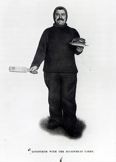 Lindstrom with the Buckwheat Cakes, from ''The South Pole'' by Roald E. Amundsen, c.1910-12 from Norwegian Photographer