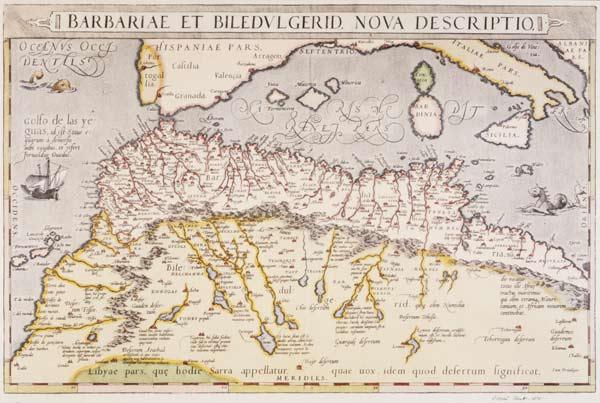 North Africa , Map Ortelius 1579