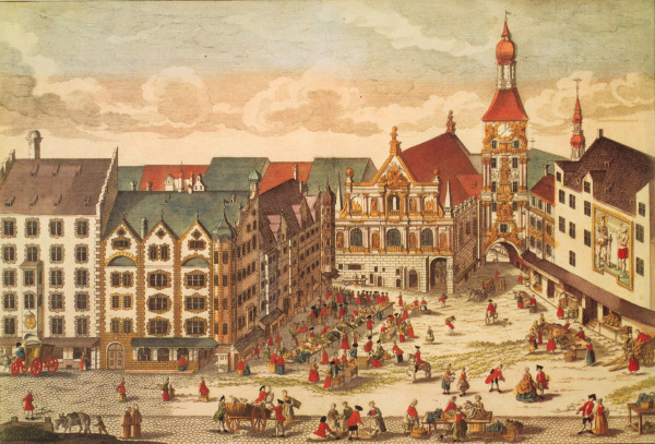 Munich , Old Town Hall from Probst