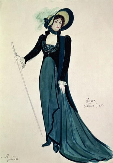 Costume design for Tosca, from the opera ''Tosca'' from PucciniItalian School