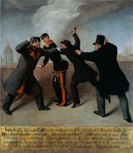 Franz Joseph I assasination attempt 1853 from Reiner