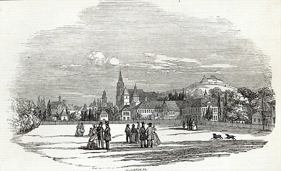 Coburg; engraved by W.J. Linton, from ''The Illustrated London News'', 13th September 1845 from Saxe-Coburg