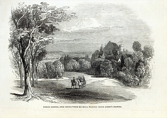 Schloss Rosenau, near Coburg, from ''The Illustrated London News'', 30th August 1845 from Saxe-Coburg