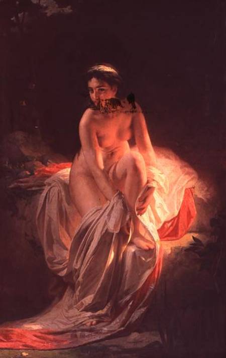 Woman Bathing from A. F. Belloli