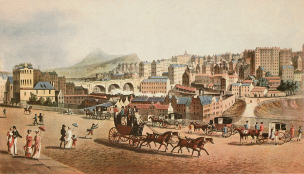 Edinburgh , Old Town c.1810 from A. Kay