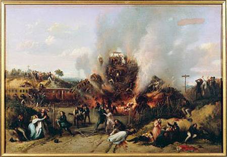 Disaster on the Railway between Versailles and Bellevue from A Provost