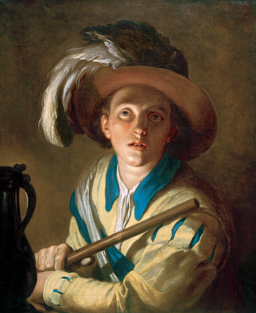 The flute player from Abraham Bloemaert