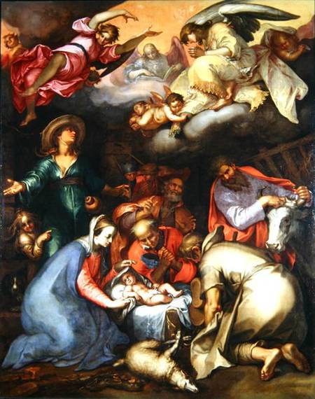 Adoration of the Shepherds from Abraham Bloemaert