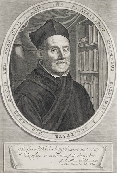 Portrait of Athanasius Kircher (1602-1680) from Abraham Bloemaert