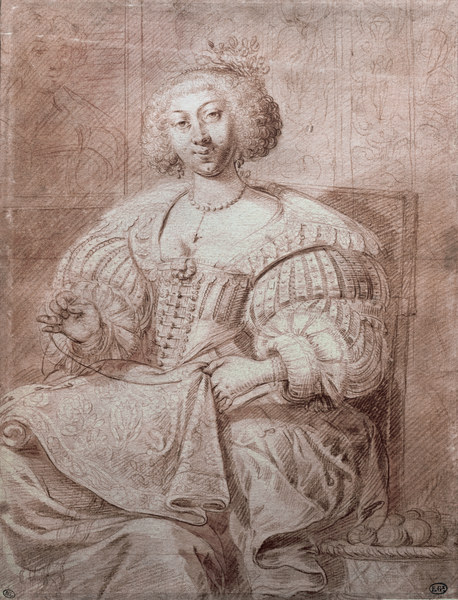 A.Bosse, Stickende Frau im Lehnstuhl from Abraham Bosse