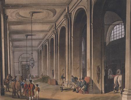 Kings Mews, Charing Cross from Ackermann's 'Microcosm of London' from A.C. Rowlandson